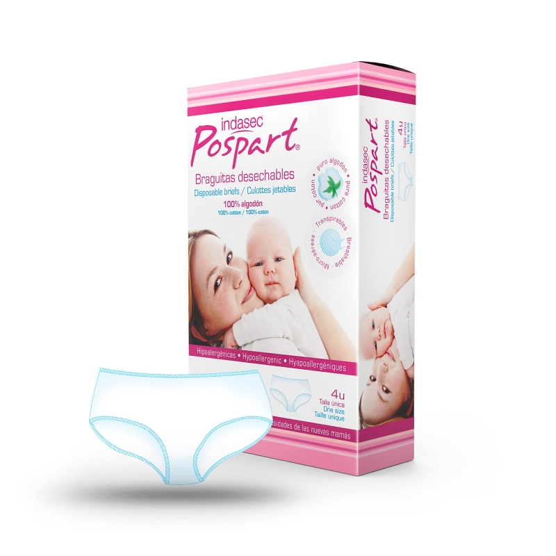 INDASEC BRAGA DESECHABLE POSPART T-UNICA 4 U