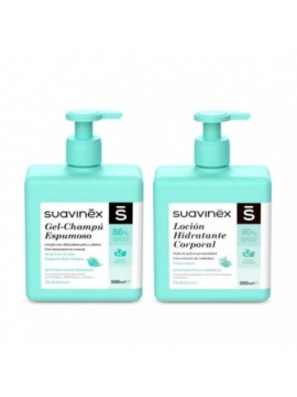 SUAVINEX DUPLO GEL ESPUMOSO + LOCION  500 ML + 500 ML
