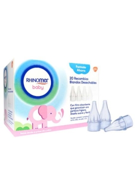 RHINOMER BABY ASPIRADOR RECAMBIO 20 BLANDO DESECHABLE