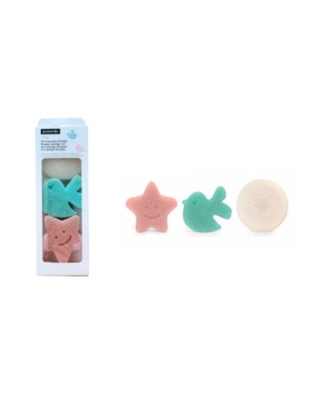 SUAVINEX ESPONJA KONJAC SET 3 UNIDADES