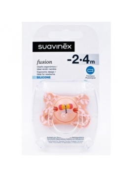 SUAVINEX CHUPETE SILICONA FISIOLOGICO FUSION 2 - 4 MESES 1 UNIDAD