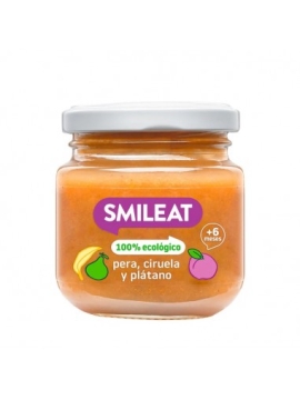 SMILEAT 1 TARRITO 130 G SABOR PERA CIRUELA Y PLATANO