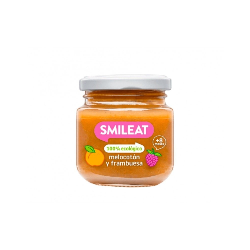 SMILEAT 1 TARRITO 130 G SABOR MELOCOTON Y FRAMBUESA