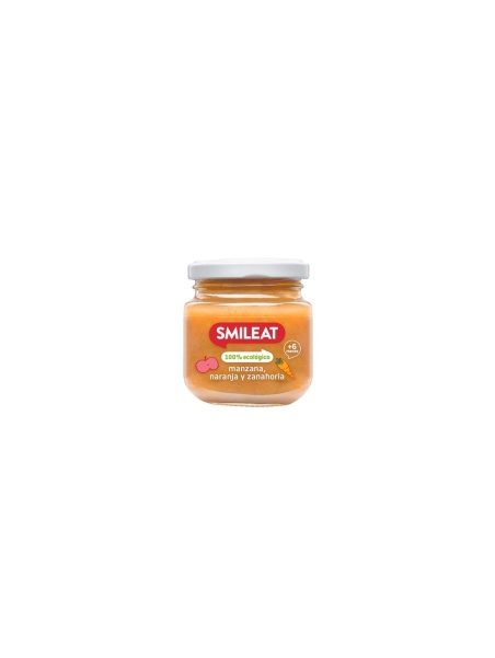 SMILEAT 1 TARRITO 130 G SABOR MANZANA NARANJA Y ZANAHORIA