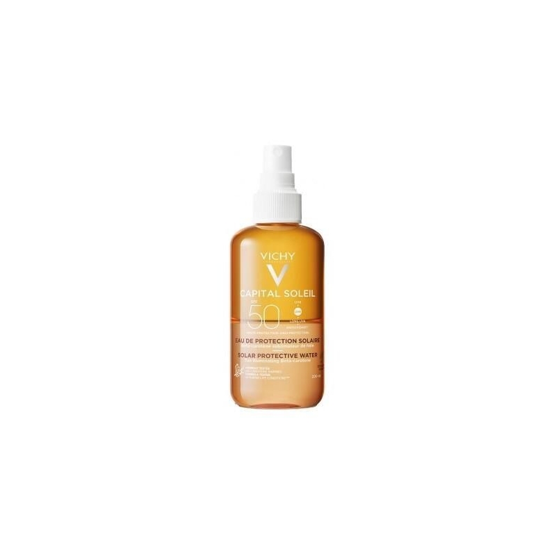 VICHY CAPITAL SOLEIL AGUA LUMINOSIDAD SPF50 200 ML