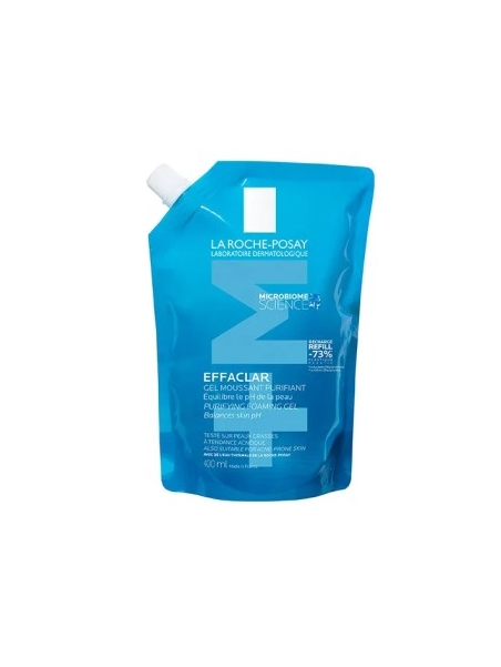 LRP EFFACLAR GEL MOUSSANT+M 1 ENVASE 400 ML REFILL