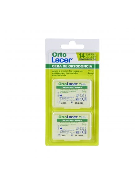 LACER CERA ORTODONCIA PROTECTORA ROZADURA ORTOLACER 14 BARRITAS