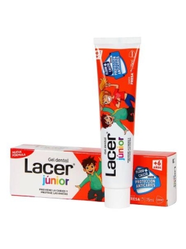 LACER JUNIOR GEL FRESA DENTAL 75 ML.