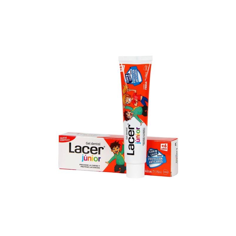 LACER JUNIOR GEL FRESA DENTAL 75 ML.