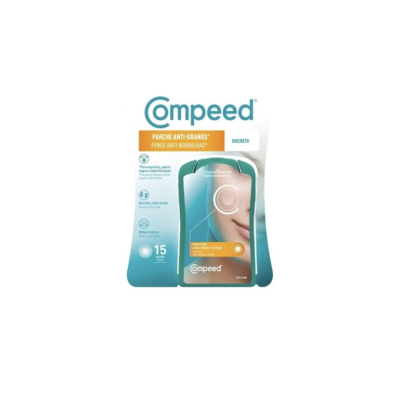 COMPEED PARCHE ANTI-GRANOS DISCRETO TRIPLE ACCION 15 UNIDADES