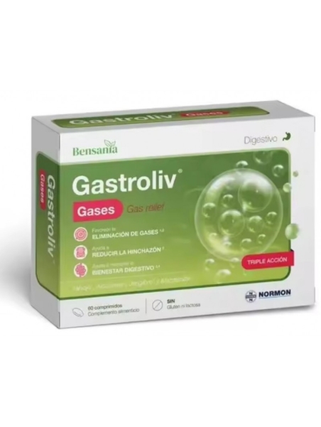 BENSANIA GASTROLIV GASES 60 COMPRIMIDOS