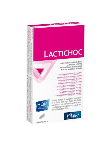 PILEJE LACTICHOC 20 CAPSULAS