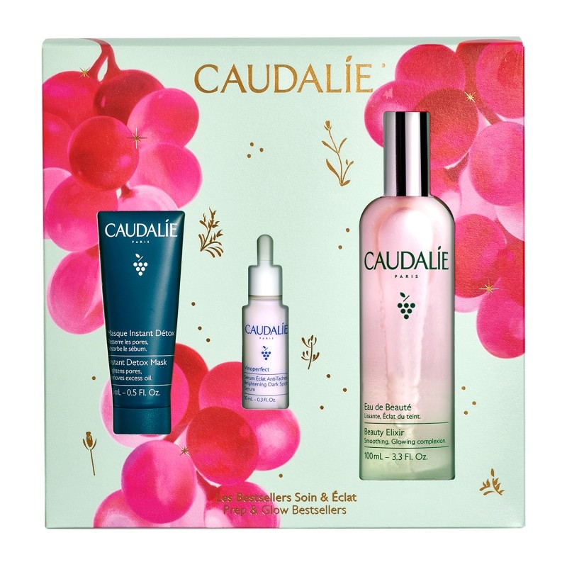 CAUDALIE COFRE AGUA DE BELLEZA + MASCARILLA + SERUM