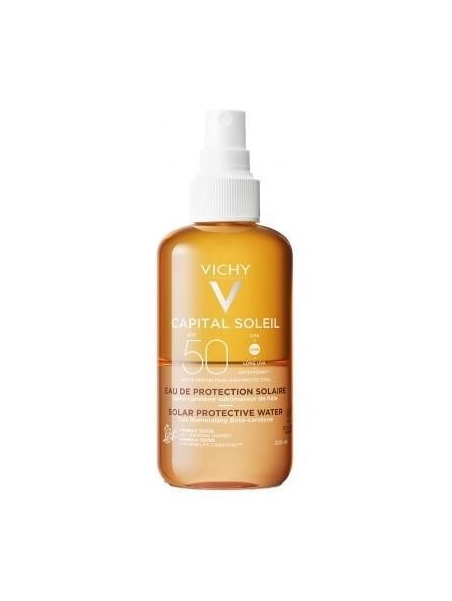 VICHY CAPITAL SOLEIL AGUA LUMINOSIDAD SPF50 200 ML