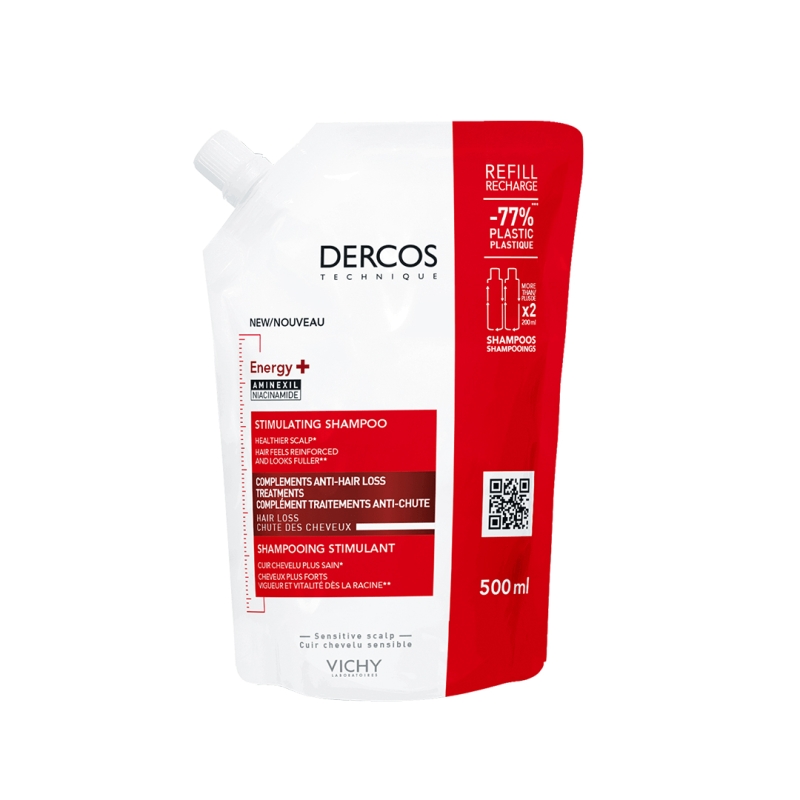 DERCOS CHAMPU ESTIMULANTE REFILL 500 ML
