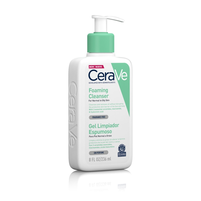 CERAVE GEL LIMPIADOR ESPUMOSO FOAMING 236 ML