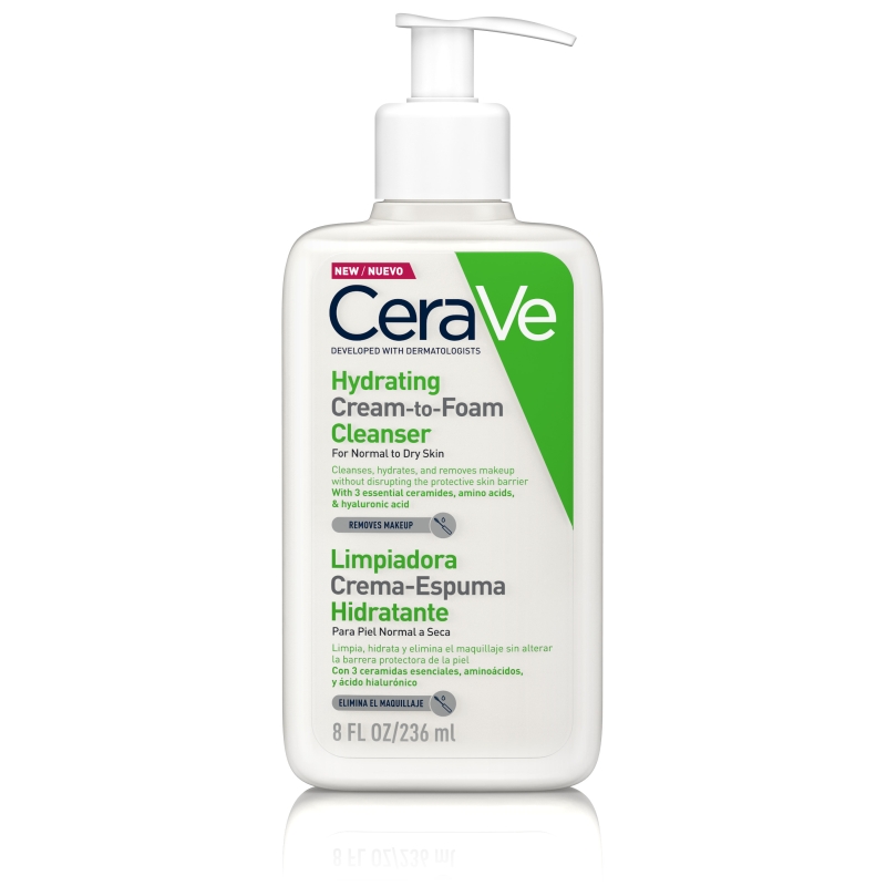 CERAVE LIMPIADOR CREMA-ESPUMA HIDRATANTE 236ML