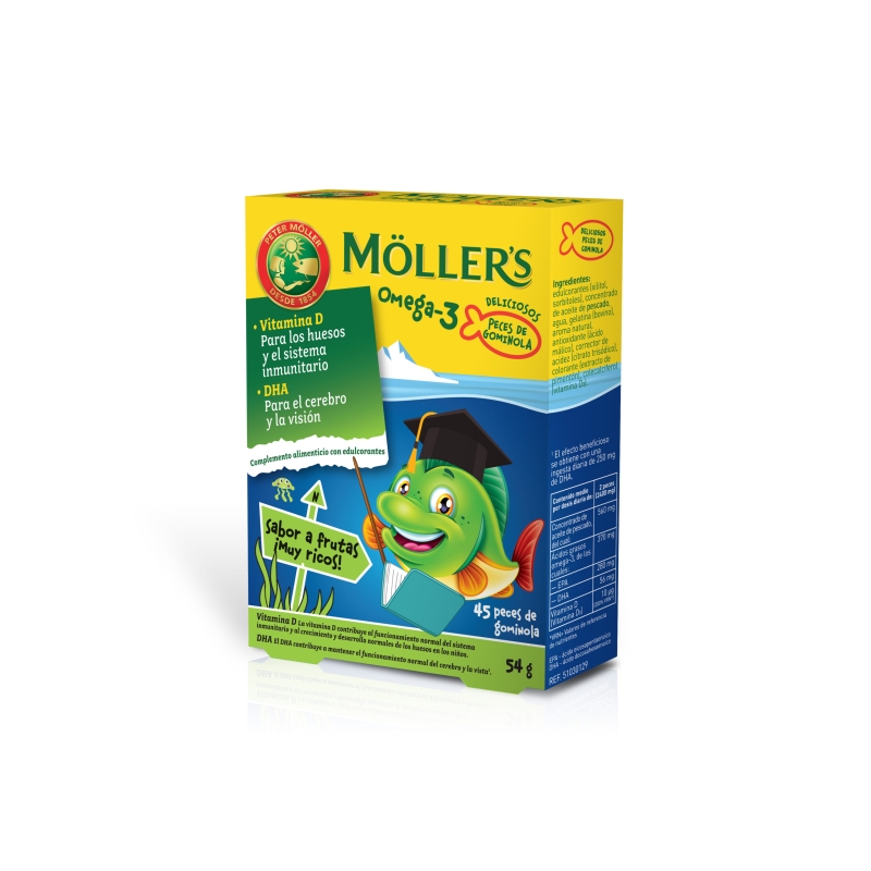 MOLLER´S OMEGA 3 45 GOMINOLAS