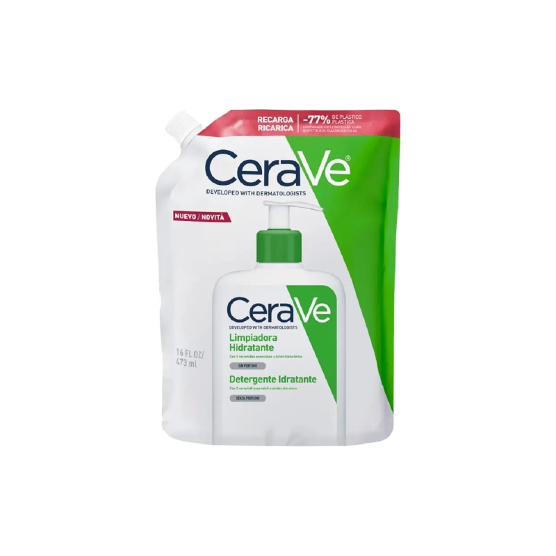 CERAVE LIMPIADORA HIDRATANTE 1 ENVASE 473 ML RECARGA