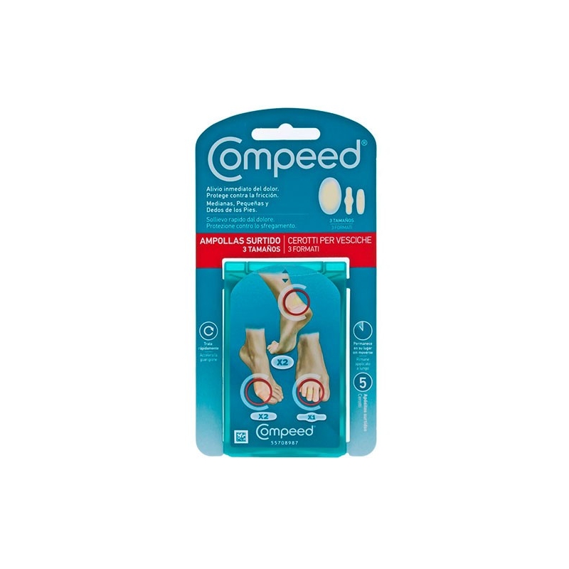 COMPEED AMPOLLAS HIDROCOLOIDE SURTIDO 5 U
