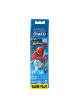 CEPILLO DENTAL ELECTRICO INFANTIL RECAMBIOS ORAL-B KIDS SPIDER-MAN 4 RECAMBIOS