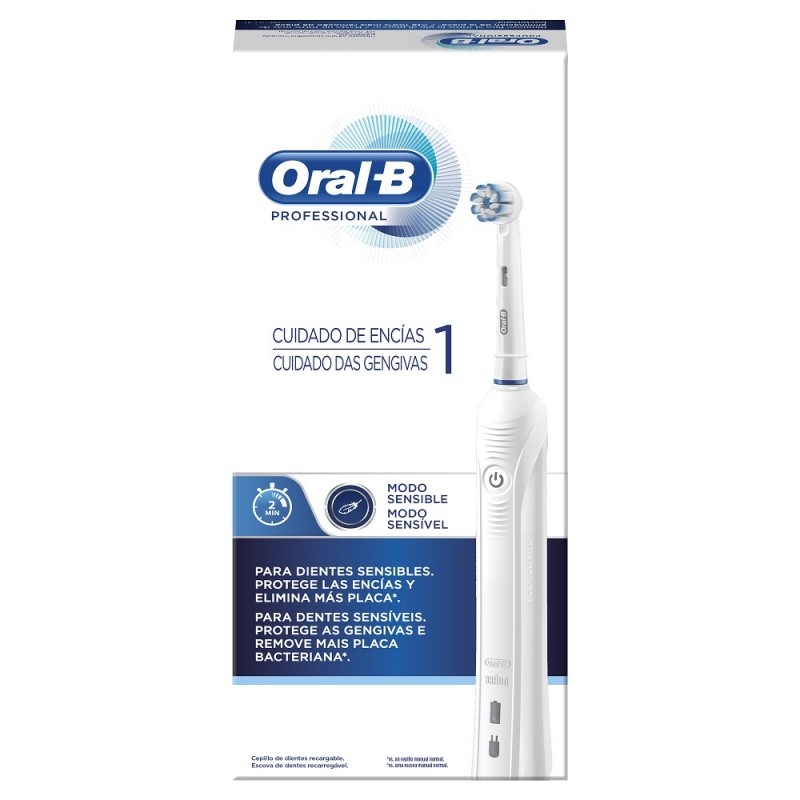 CEPILLO DENTAL ELECTRICO ORAL-B PROFESSIONAL 1 CUIDADO DE ENCIAS