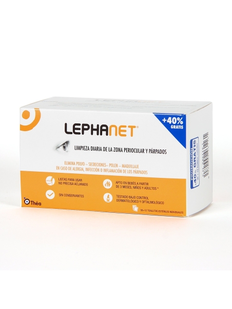 LEPHANET LIMPIEZA PARPADOS 30 TOALLITAS