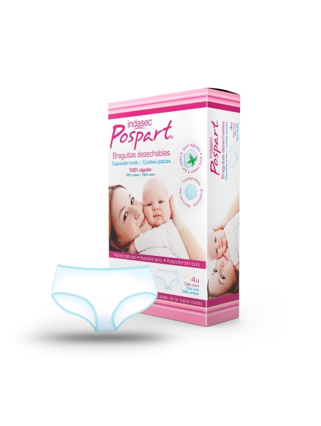 INDASEC BRAGA DESECHABLE POSPART T-UNICA 4 U