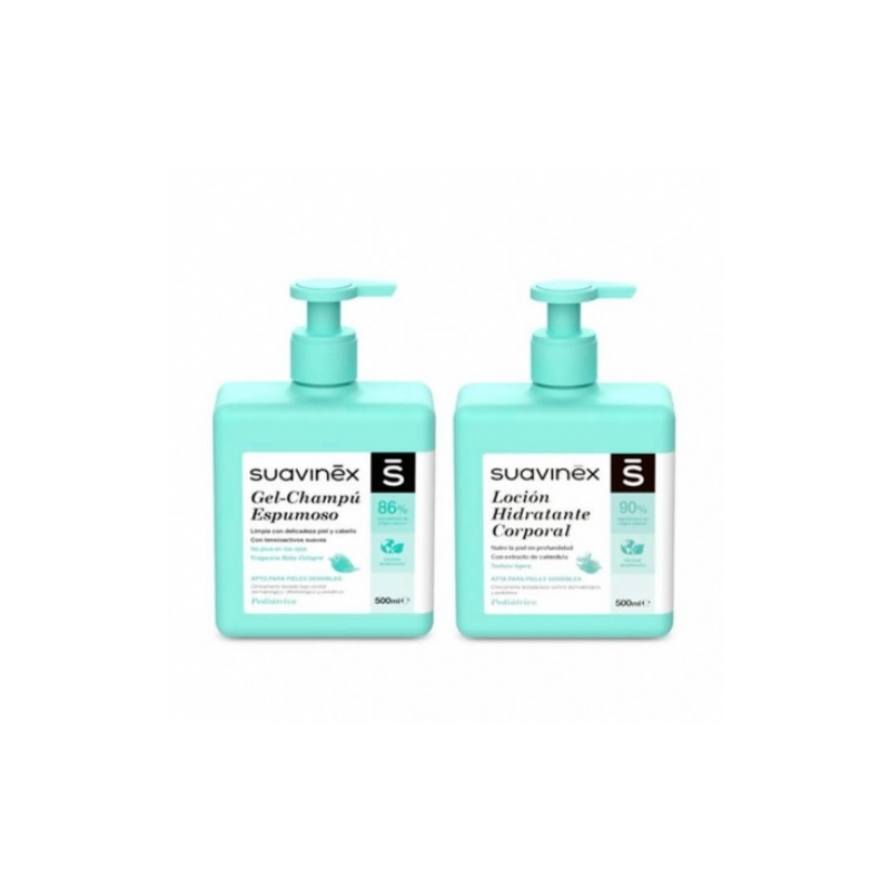 SUAVINEX DUPLO GEL ESPUMOSO + LOCION  500 ML + 500 ML
