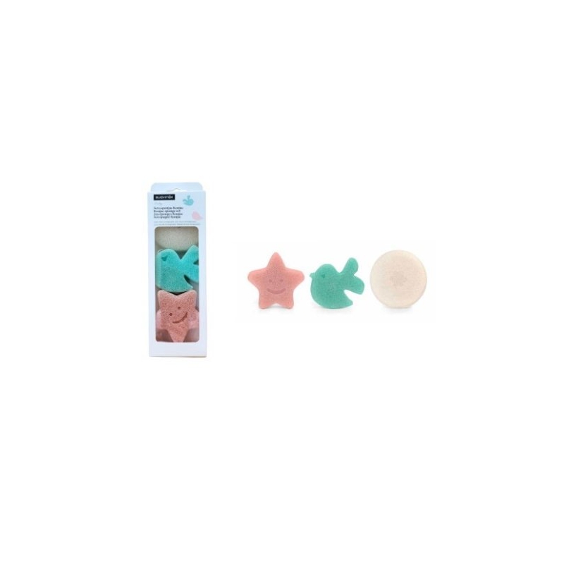 SUAVINEX ESPONJA KONJAC SET 3 UNIDADES