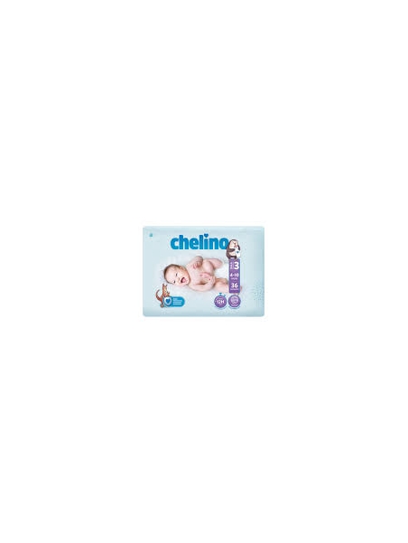 CHELINO PAÑAL INFANTIL FASHION & LOVE T- 3 (4 - 10 KG) 36 PAÑALES