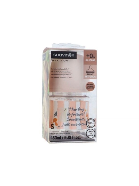 SUAVINEX BIBERON BOCA ANCHA SILICONA PREMIUM 150 ML