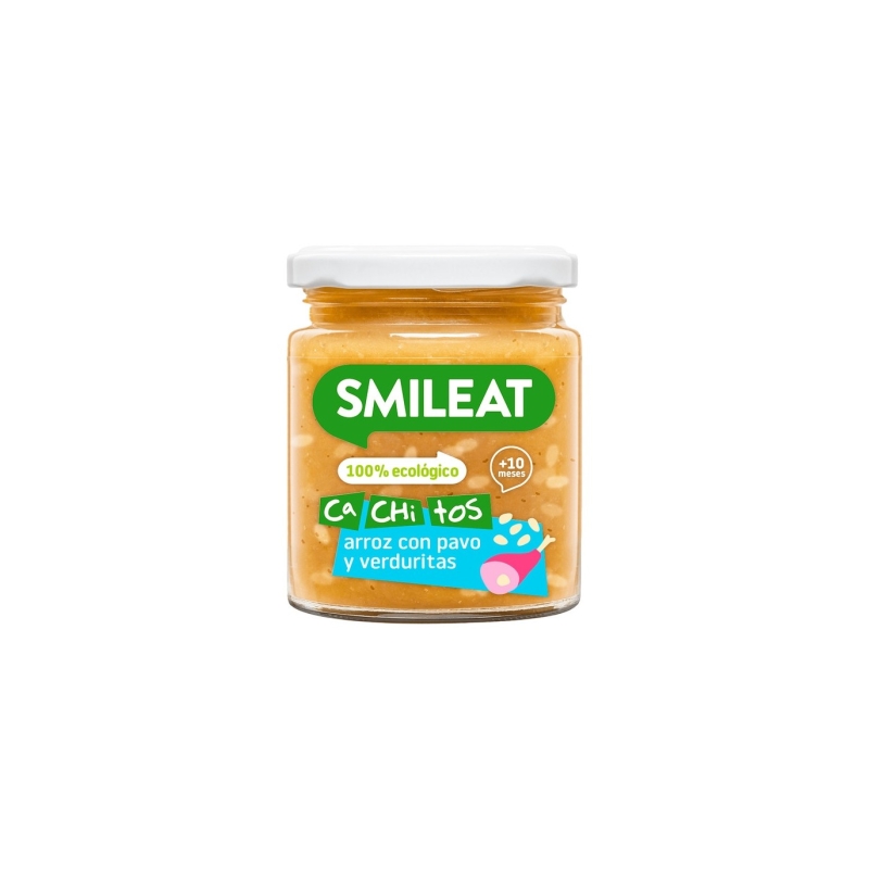SMILEAT CACHITOS 1 TARRITO 230 G SABOR ARROZ CON PAVO Y VERDURITAS
