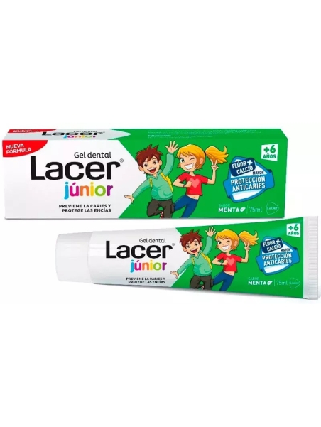 LACER JUNIOR GEL DENTAL 75 ML MENTA