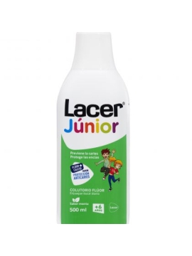 LACER JUNIOR ENJUAGUE BUCAL  500 ML SABOR MENTA
