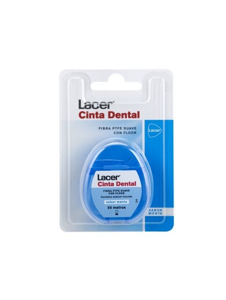 LACER CINTA DENTAL CON FLUOR SABOR MENTA 50 M
