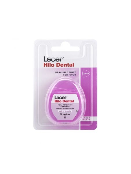 LACER HILO DENTAL CON FLUOR SABOR MENTA 50 M