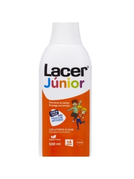 LACER JUNIOR FLUOR 0,05 % COLUTORIO DIARIO FRESA 500 ML.