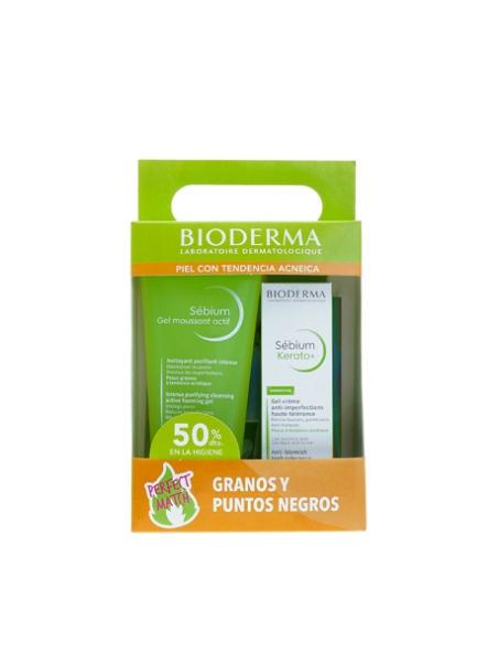 BIODERMA PACK SEBIUM KERATO+ CON GEL SEBIUM ACTIF 200ML