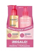 BIODERMA PACK DOBLE LIMPIEZA SENSIBIO ACEITE + GEL