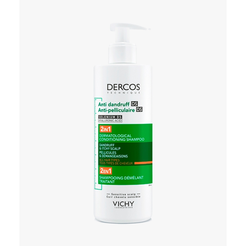 VICHY DERCOS CHAMPU ANTICASPA 2 EN 1 390 ML
