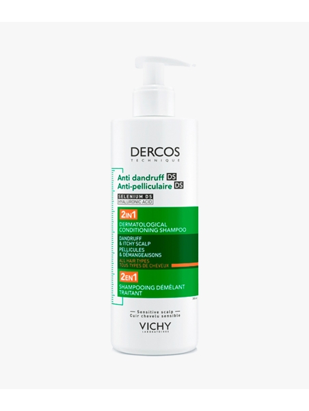 VICHY DERCOS CHAMPU ANTICASPA 2 EN 1 390 ML
