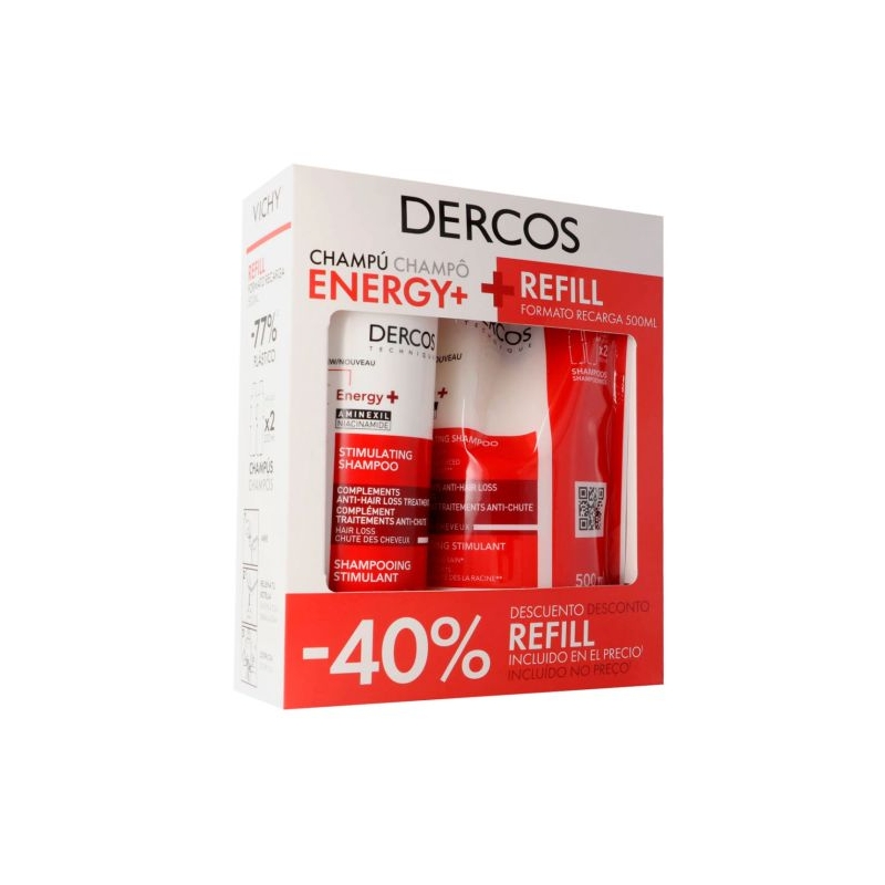 VICHY DERCOS CHAMPU ESTIMULANTE ENERGY + REFILL
