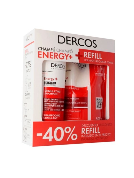VICHY DERCOS CHAMPU ESTIMULANTE ENERGY + REFILL