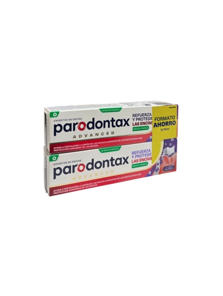PARODONTAX REFUERZA Y PROTEGE LAS ENCIAS DENTIFRICO DUPLO 75 ML