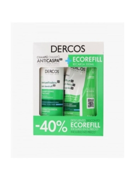 VICHY DERCOS CHAMPU + REFILL CASPA GRASA DUPLO