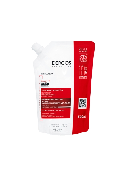 DERCOS CHAMPU ESTIMULANTE REFILL 500 ML
