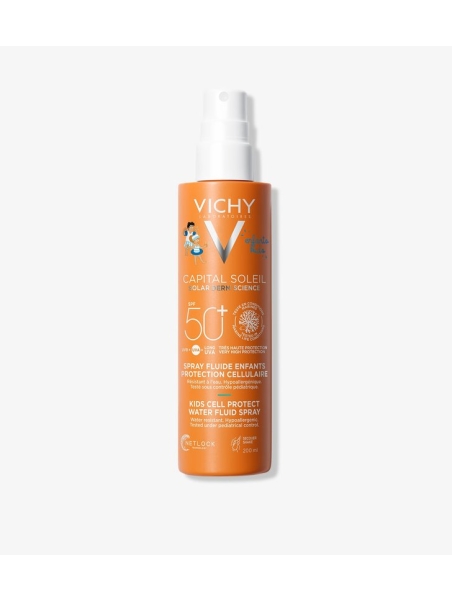 VICHY CAPITAL SOLEIL CELL PROTECT WATER FLUID NIÑOS SPF 50+ SPRAY 1 ENVASE 200 ML