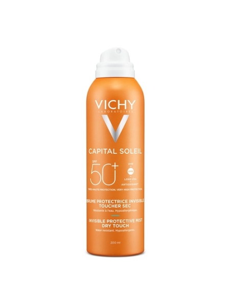 VICHY CAPITAL SOLEIL SPF 50 HYDRA BRUMA TRANSP TACTO SECO 200 ML