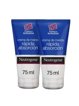 NEUTROGENA CREMA DE MANOS RAPIDA ABSORCION 75 ML 2 UNIDADES